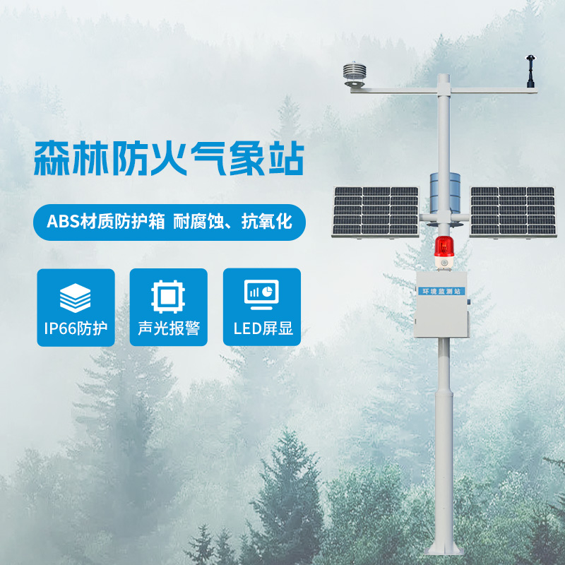 森林氣象火險監測站，監測森林中容易導致火災的氣象因子